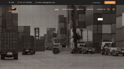 A screenshot of Deltaglobalshipping.com