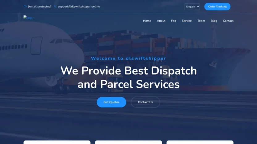 A screenshot of Dlswiftshipper.online