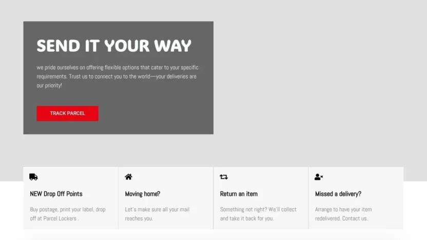 Review dropparcelscourier.com
