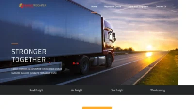 A screenshot of Eaglefreighter.com