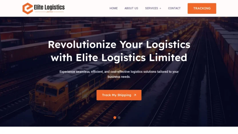 A screenshot of Elitepulselogistics.com