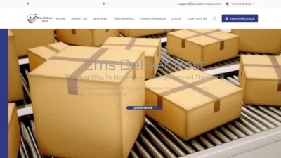 A screenshot of Emsdeliverpost.com