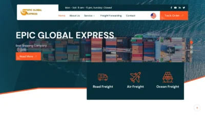 A screenshot of Epicglobalexpress.com