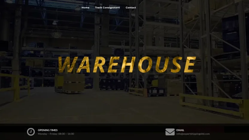 A screenshot of Expertshippingsltd.com