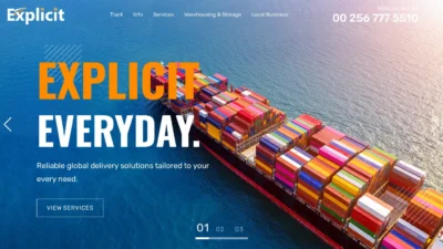 A screenshot of Explicitdelivery.com