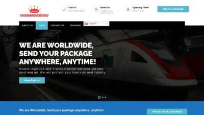 A screenshot of Express-delivery.online