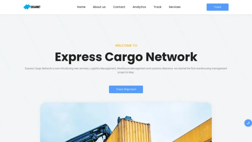 A screenshot of Expresscargonet.com
