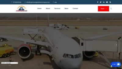 A screenshot of Expressedgedelivercompany.com