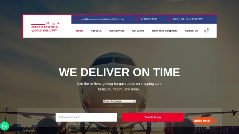 A screenshot of Expressessentialworlddelcm.com
