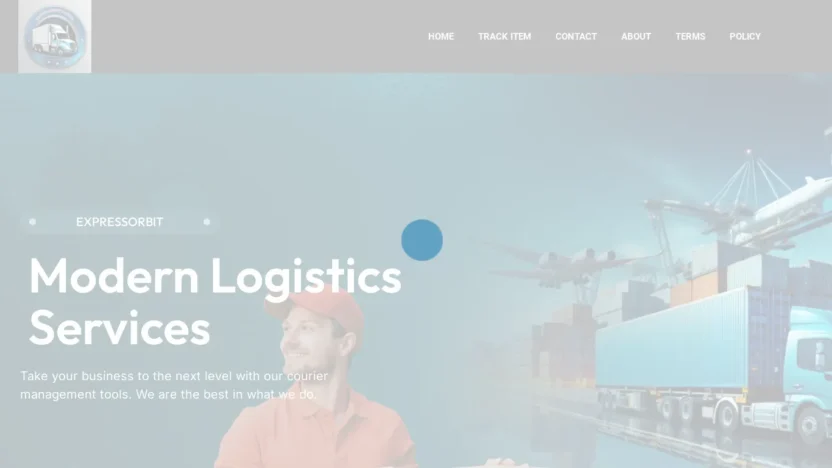 A screenshot of Expressorbitcourier.com