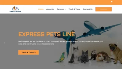 A screenshot of Expresspetsline.com