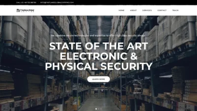 A screenshot of Fastlaneglobalshipping.com