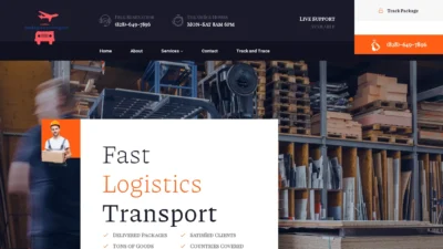 A screenshot of Fastlogistics-transport.com