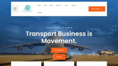 A screenshot of Fastmoverlogisticsexpress.com