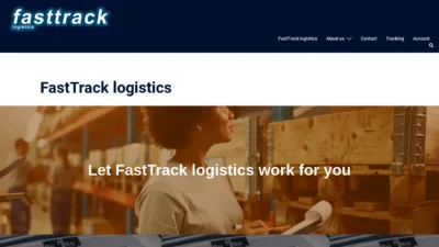 A screenshot of Fasttracklogistics.xyz