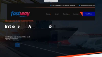 A screenshot of Fastwaycourierlink.com