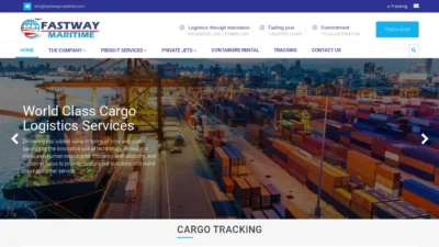 A screenshot of Fastwaymaritime.com