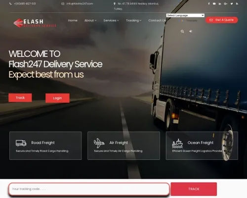 Screenshot of Scam Courier Fdsints247.com
