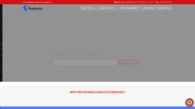 A screenshot of Fexpresslogisticservice.com
