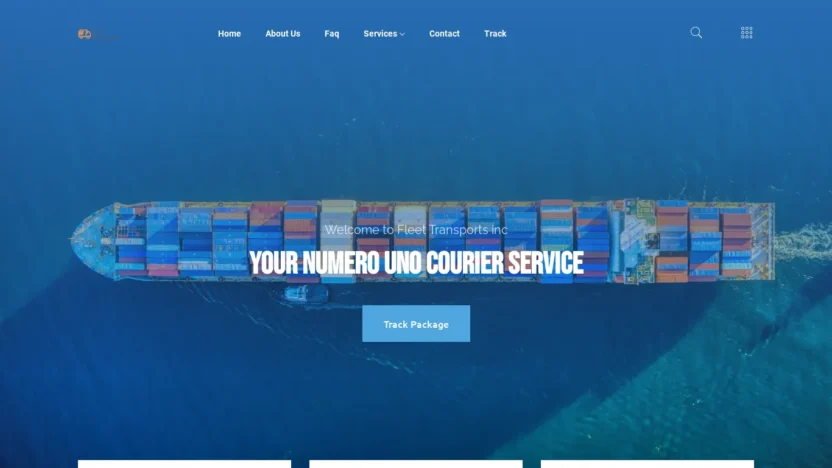 A screenshot of Fleettransports.com