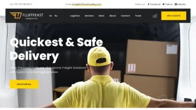 A screenshot of Flufffeasttrading.com