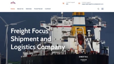 A screenshot of Freightfocusshipment.com