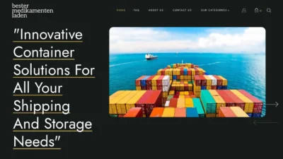 A screenshot of Global-shippingcontainers.com