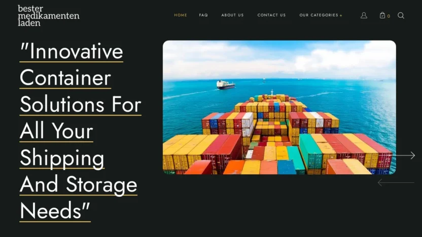 A screenshot of Global-shippingcontainers.com
