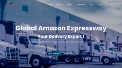 A screenshot of Globalamazonexpressway.com