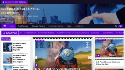 A screenshot of Globalcargodeliveries.com