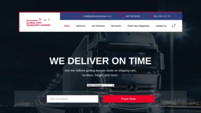 A screenshot of Globaleasytransport.com