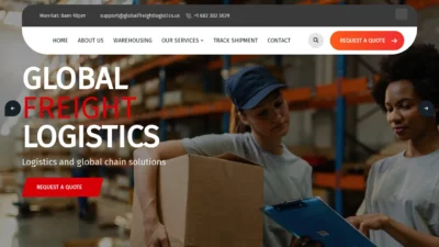 A screenshot of Globalfreightlogistics.us