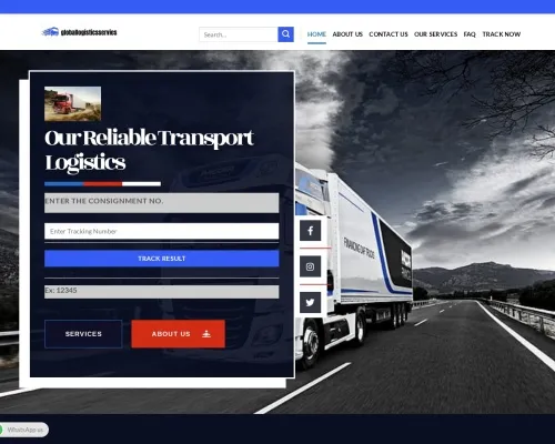 Screenshot of Scam Courier Globallogisticsservies.com