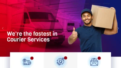 A screenshot of Globalpostslogistics.com