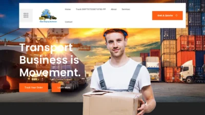 A screenshot of Globalshippingdestination.com