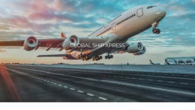 A screenshot of Globalshipxpress.org