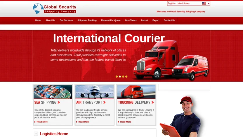 A screenshot of Globalsscoy.com