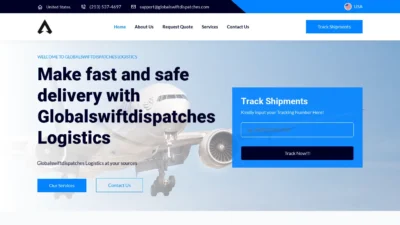 A screenshot of Globalswiftdispatches.org