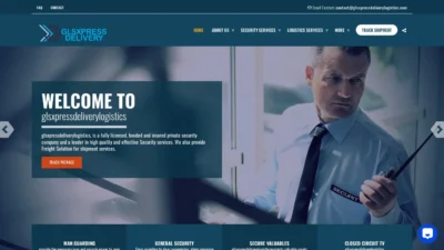 A screenshot of Glsxpressdeliverylogistics.com
