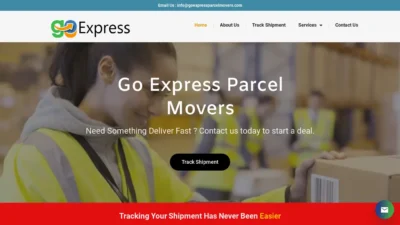 A screenshot of Goexpressparcelmovers.com