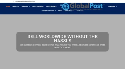 A screenshot of Goglobalcargologistics.com