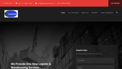 A screenshot of Guaranteedcargo.com