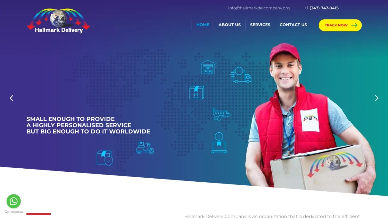 A screenshot of Hallmarkdelcompany.org