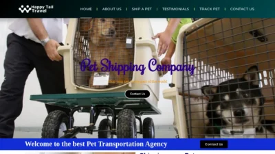 A screenshot of Happytailtravel.com