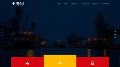 A screenshot of Hizlicourierservice.com