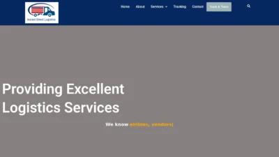 A screenshot of Instantdirectlogistics.com