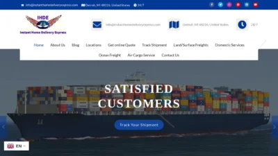 A screenshot of Instanthomedeliveryexpress.com