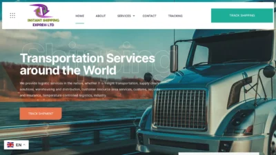 A screenshot of Instantshippingexpressltd.com