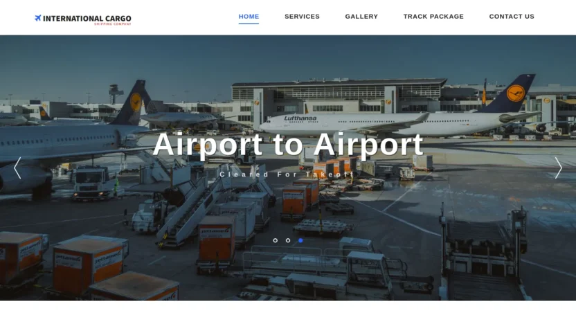 A screenshot of Interlogisticscargoshipping.com