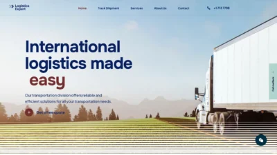 A screenshot of Internationallinelogistics.com